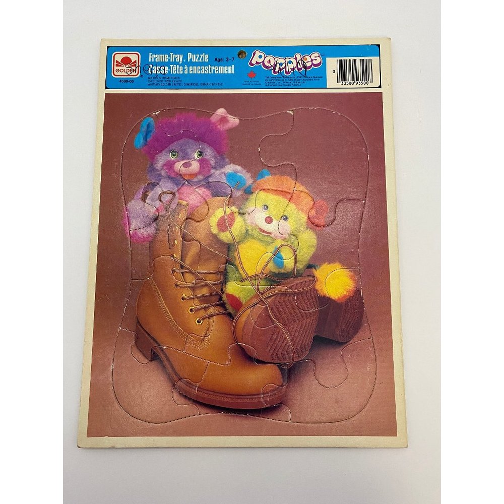 Vintage 1986 Whitman Golden Popples Frame Tray Puzzle